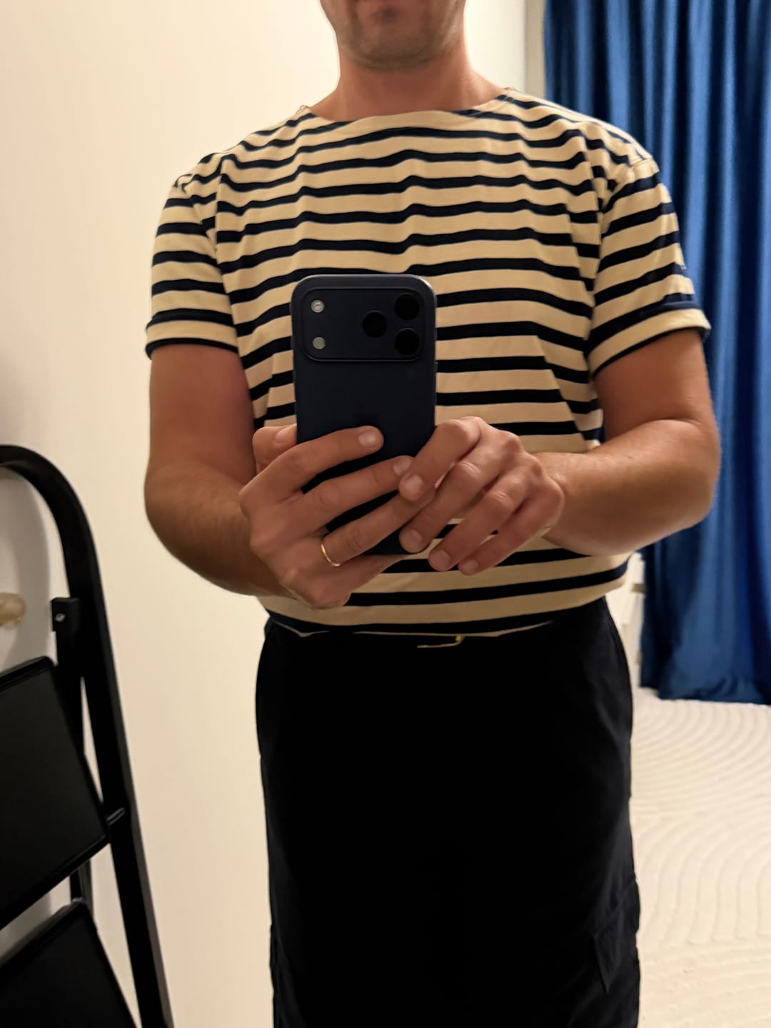 Customer photo review of Breton Stripe T-Shirt
