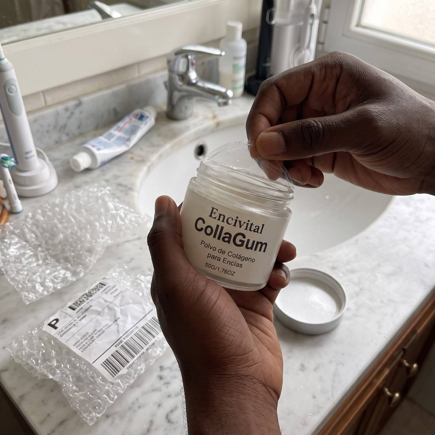 Customer photo review of Encivital Polvo de Colágeno para Encías