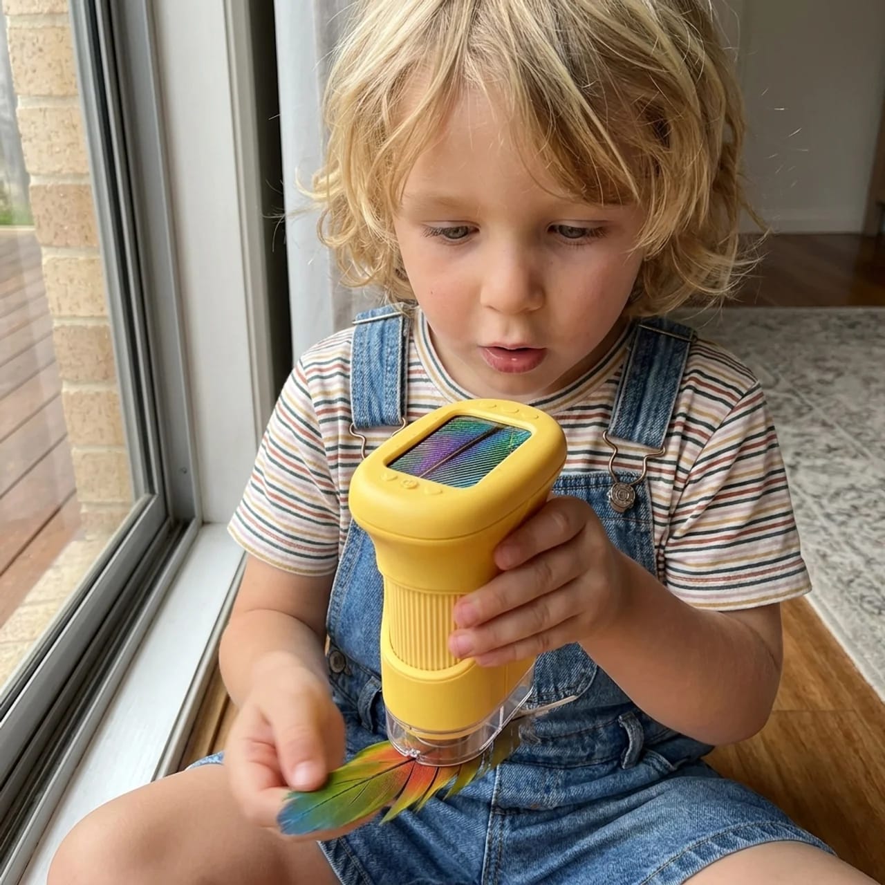 Customer photo review of Micromates Kids Microscope