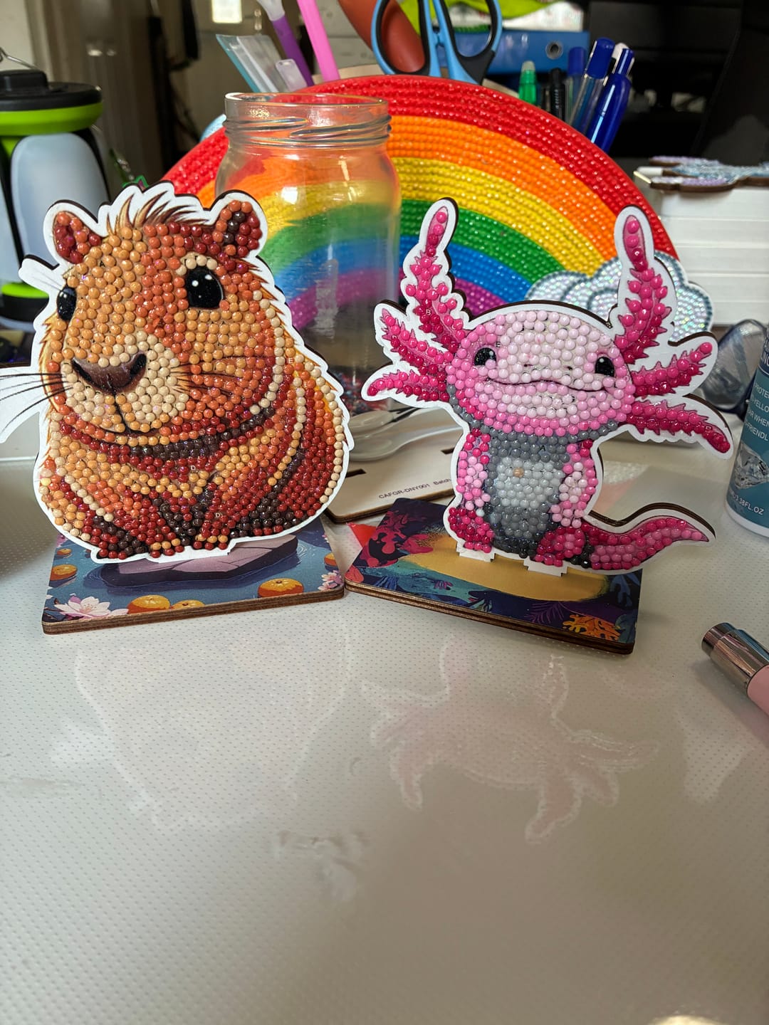 Customer photo review of Capybara Crystal Art Wildlife Buddies