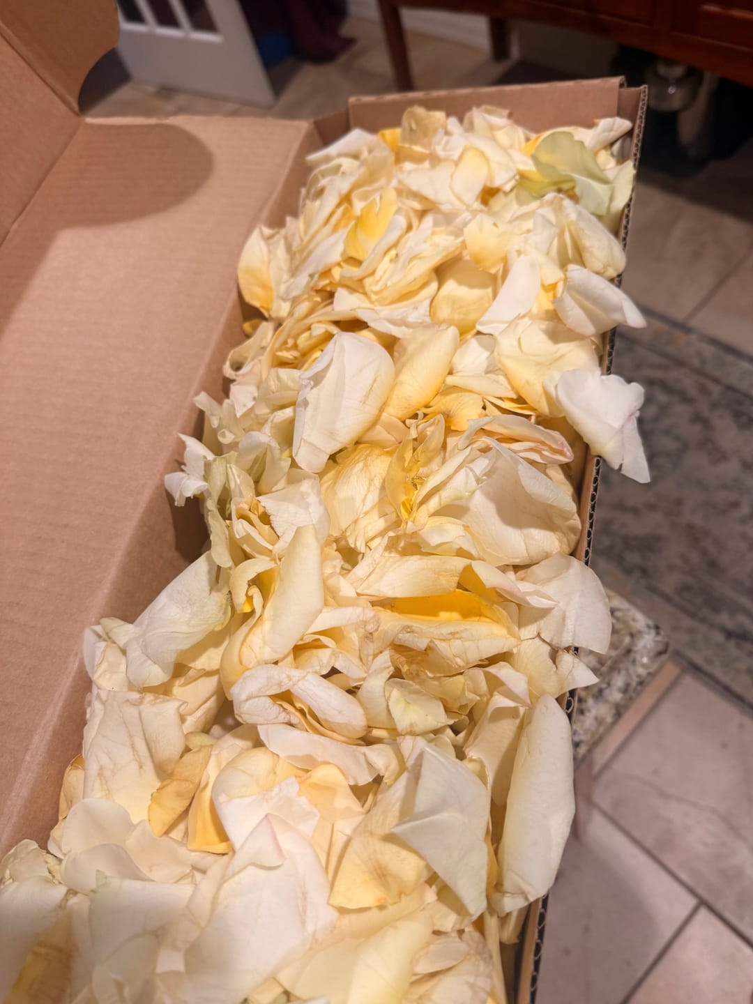 Customer photo review of White Rose Petals