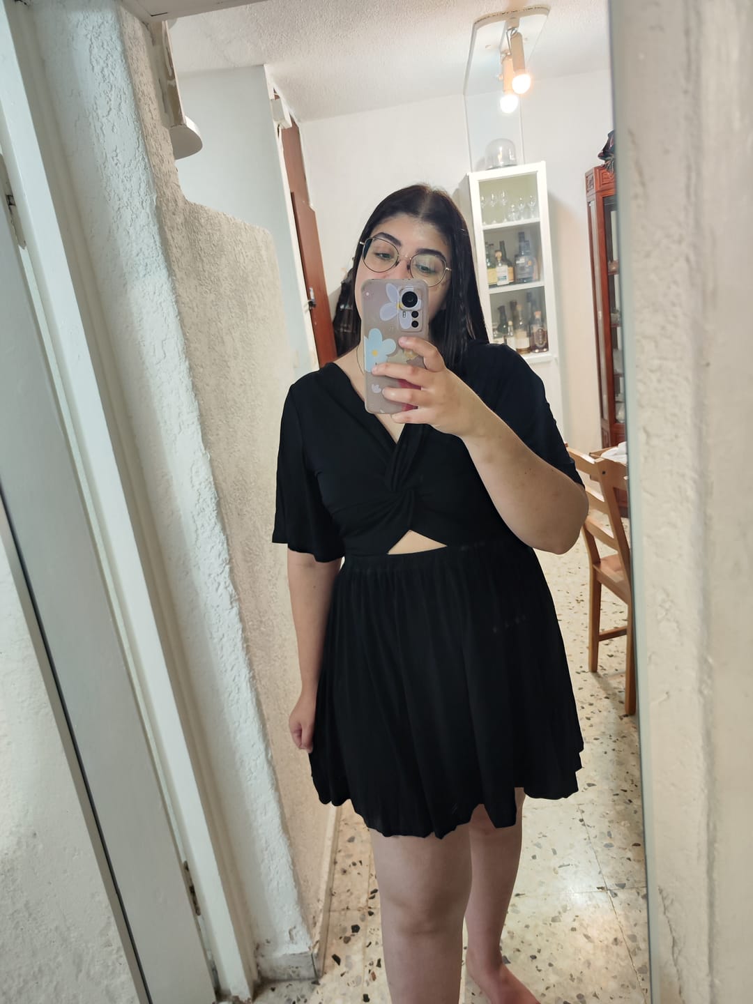 Customer photo review of שמלת גפן - שחורה