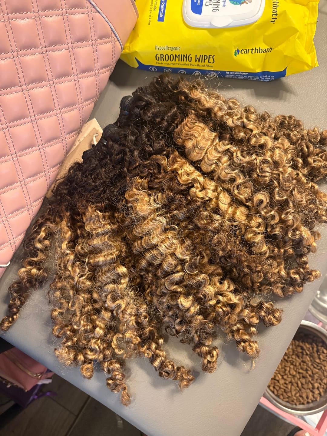 Customer photo review of BABY CURLY™ Toffee Latte - Raw Hair
