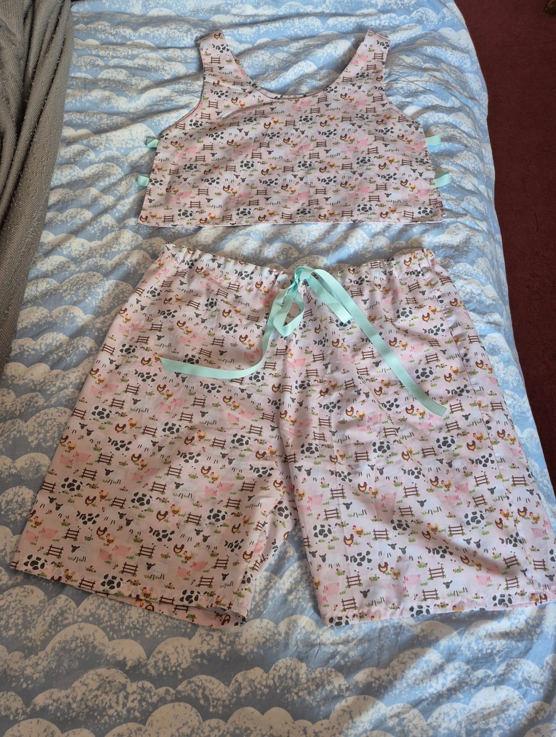 Customer photo review of Farm Animals Polycotton Fabric
