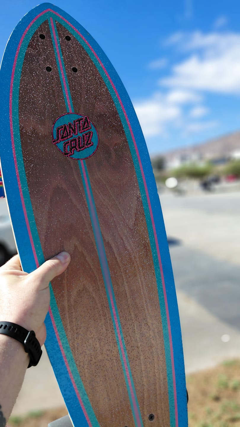 Customer photo review of Santa Cruz - Cruzer Cabana Dot 9.20x33