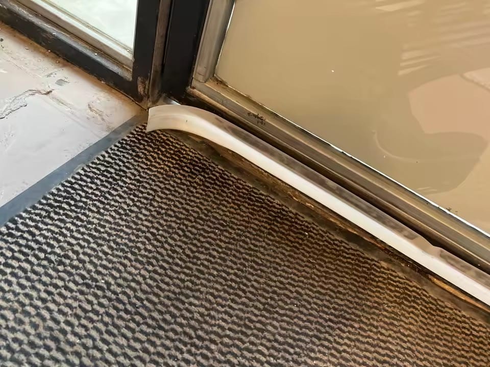 Customer photo review of Door Weather Seal | Adhesive Draft Stopper for Doors & Windows