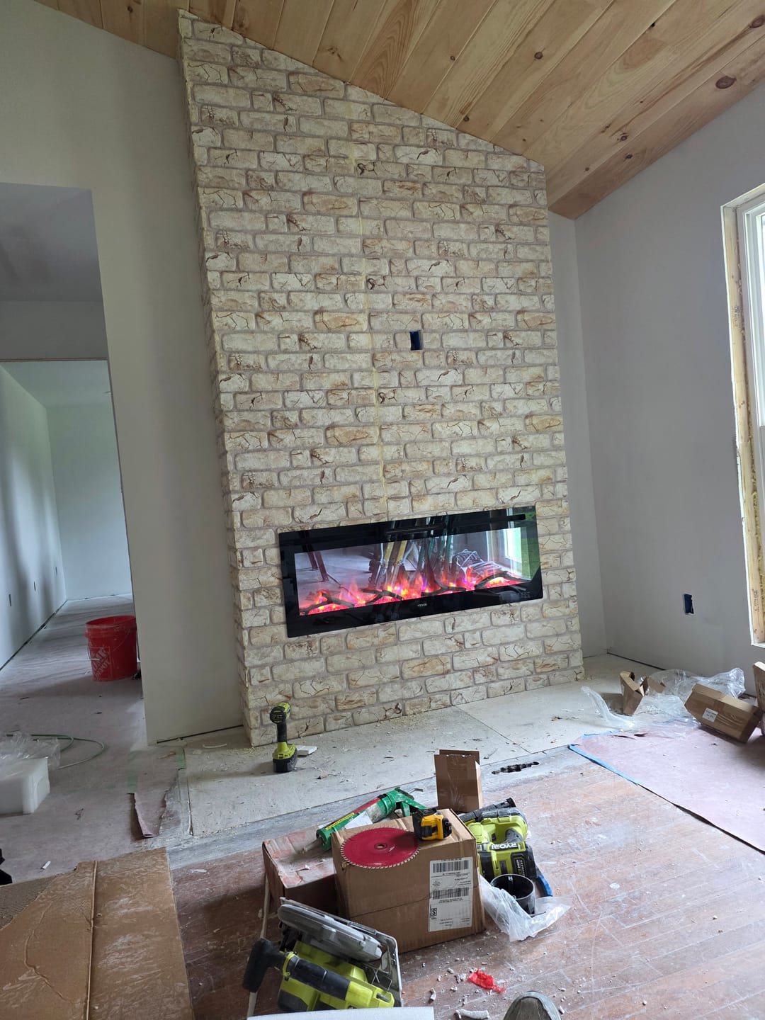 Customer photo review of Rustic Mediterranean Ivory | Brick Effect | TAS-604