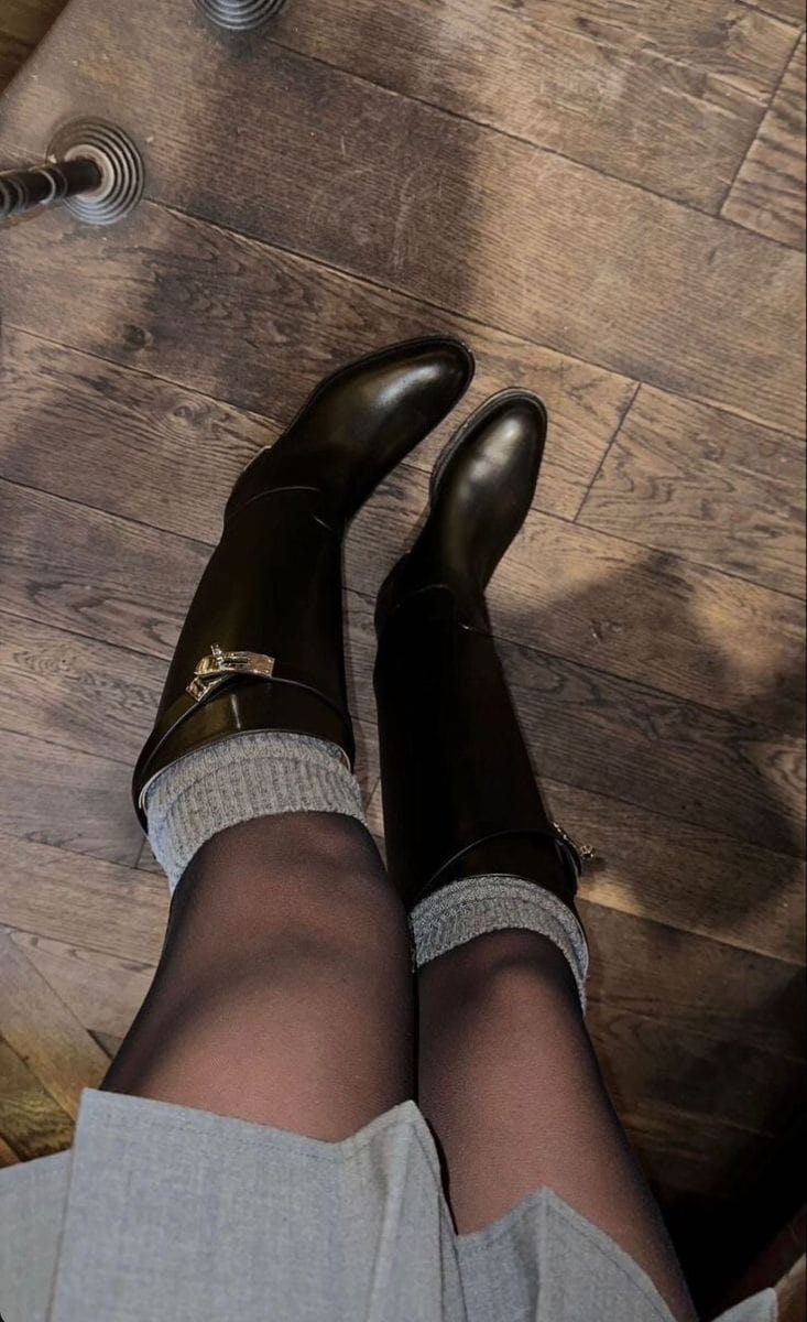 Customer photo review of Saint Remy  Leather Boots