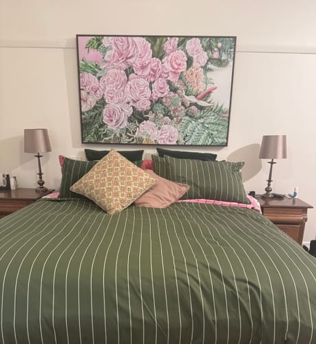 Customer photo review of PINK ROSES AND ANTHURIUMS