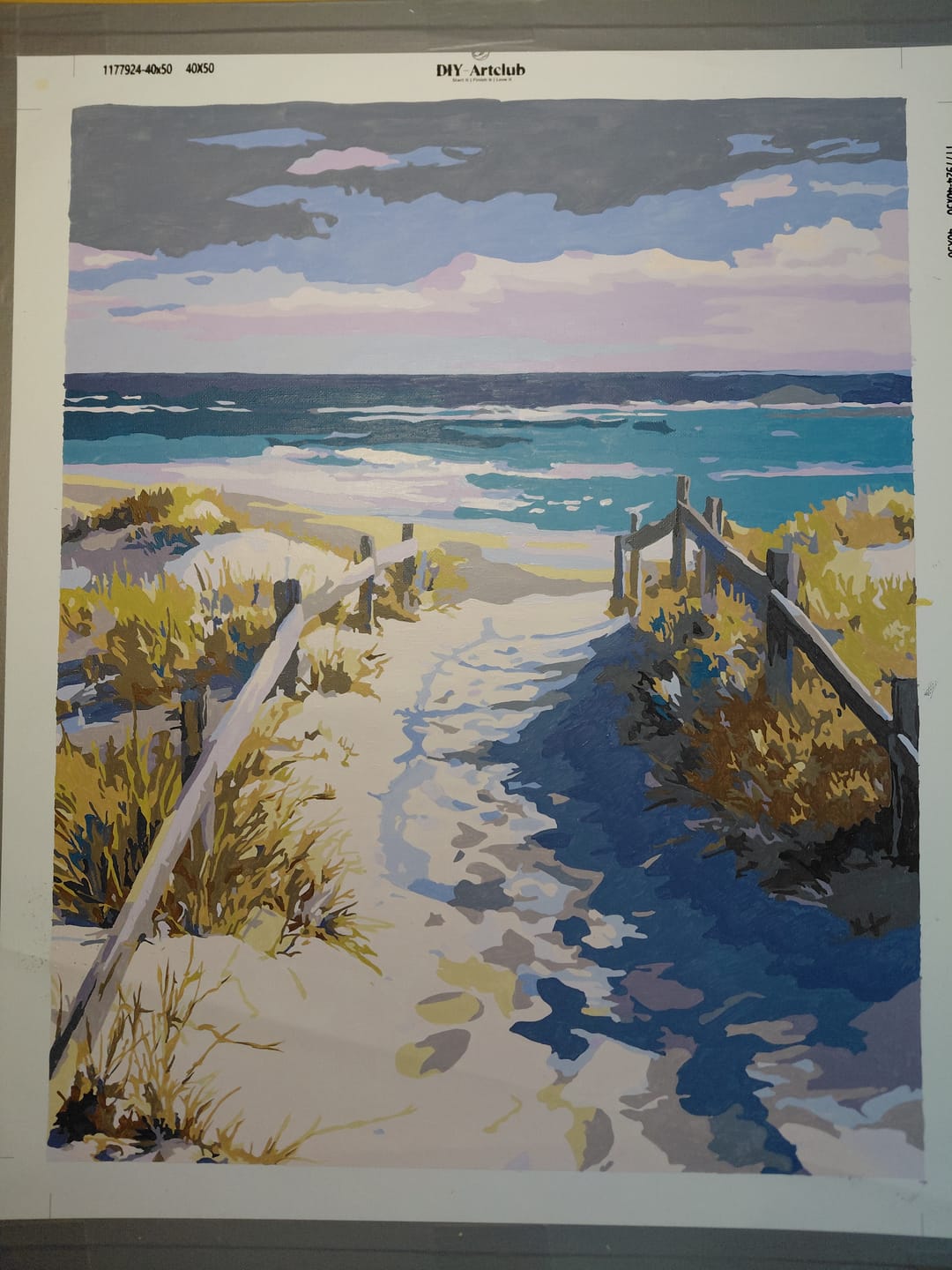 Customer photo review of Road to the Beach | Paint by Number