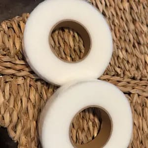 Customer photo review of Adesivo Tessile Senza Cuciture Nastro Termoadesivo Bianco