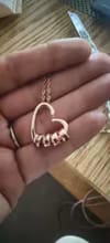 Customer photo review of Heart Name Necklace