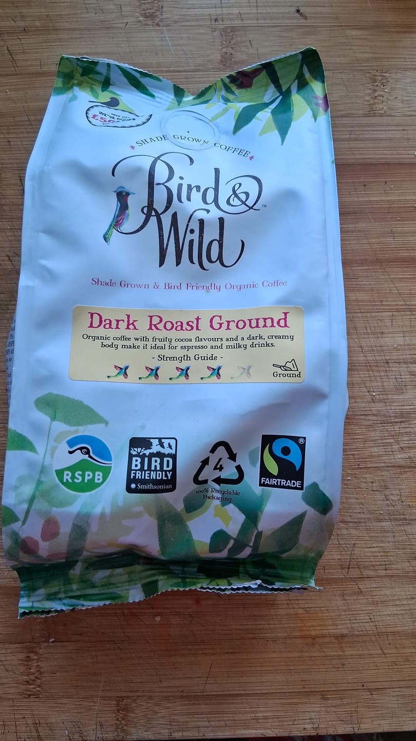 Customer photo review of Dark Roast Espresso Fairtrade Organic Coffee Beans and Ground - 200g, 500g, 1kg