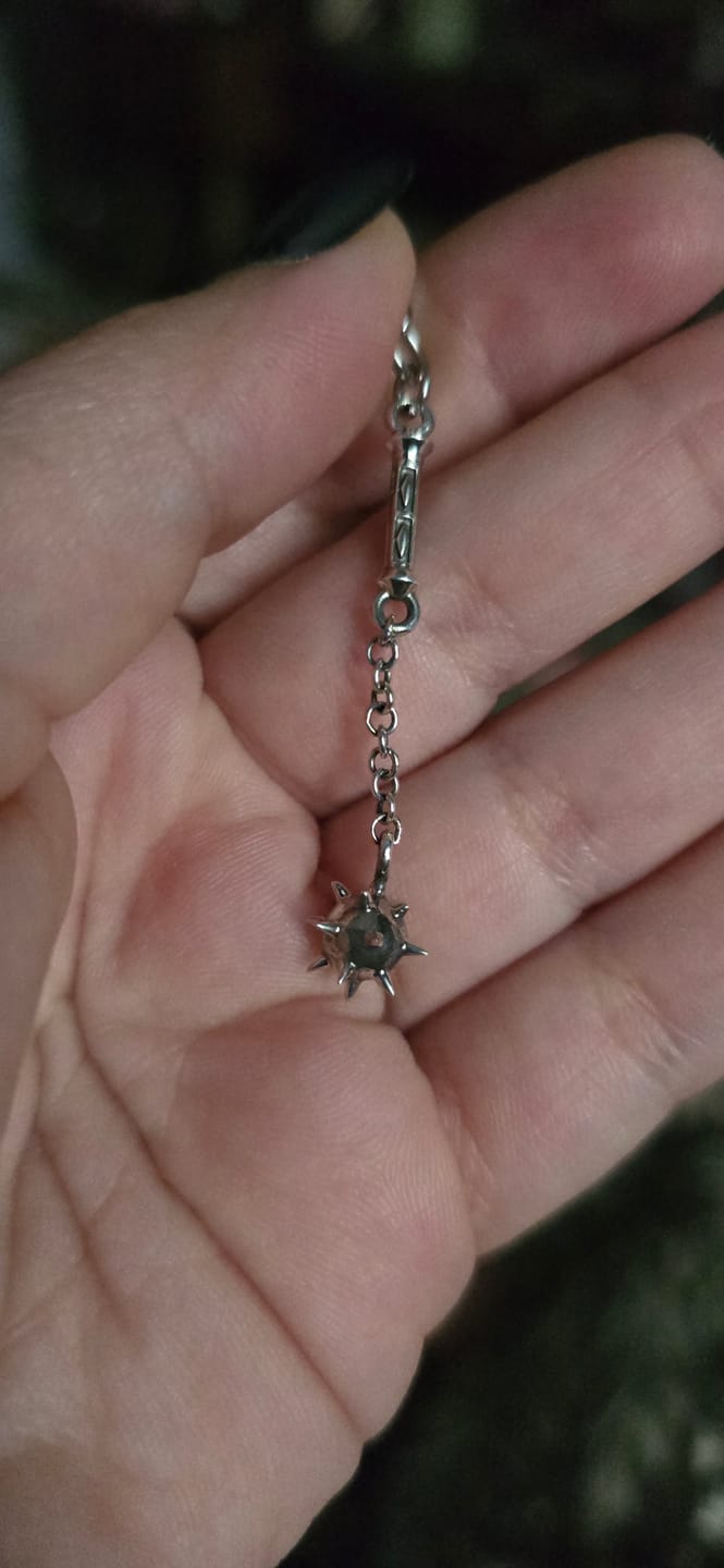 Customer photo review of Flail Necklace