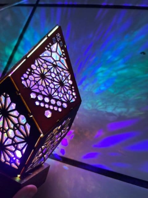 Customer photo review of Bohemian Star Projection Lamp