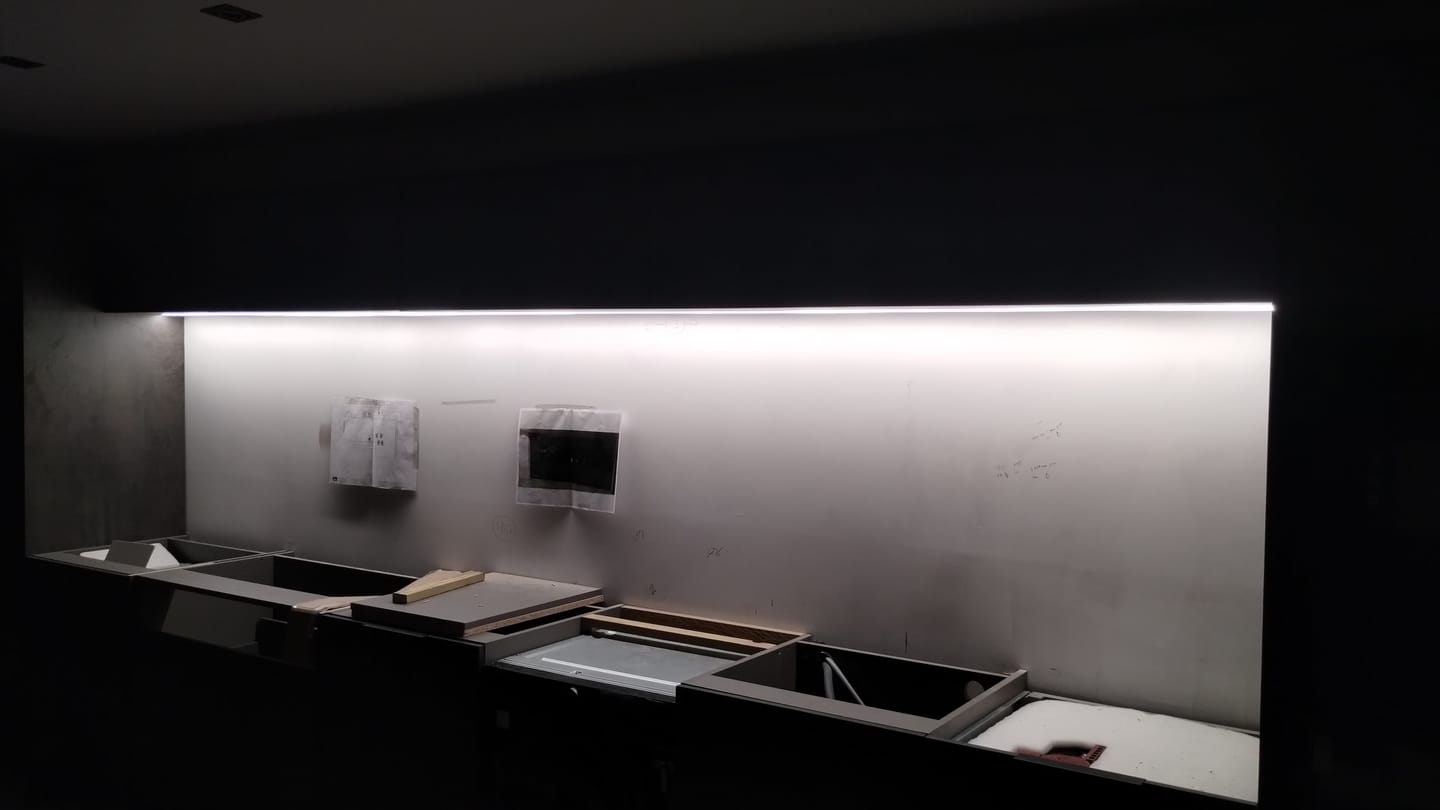 Customer photo review of 5 Metre reel New Spot Free / Seamless Light LED COB Strip  IP44 10W 4000K Cool White