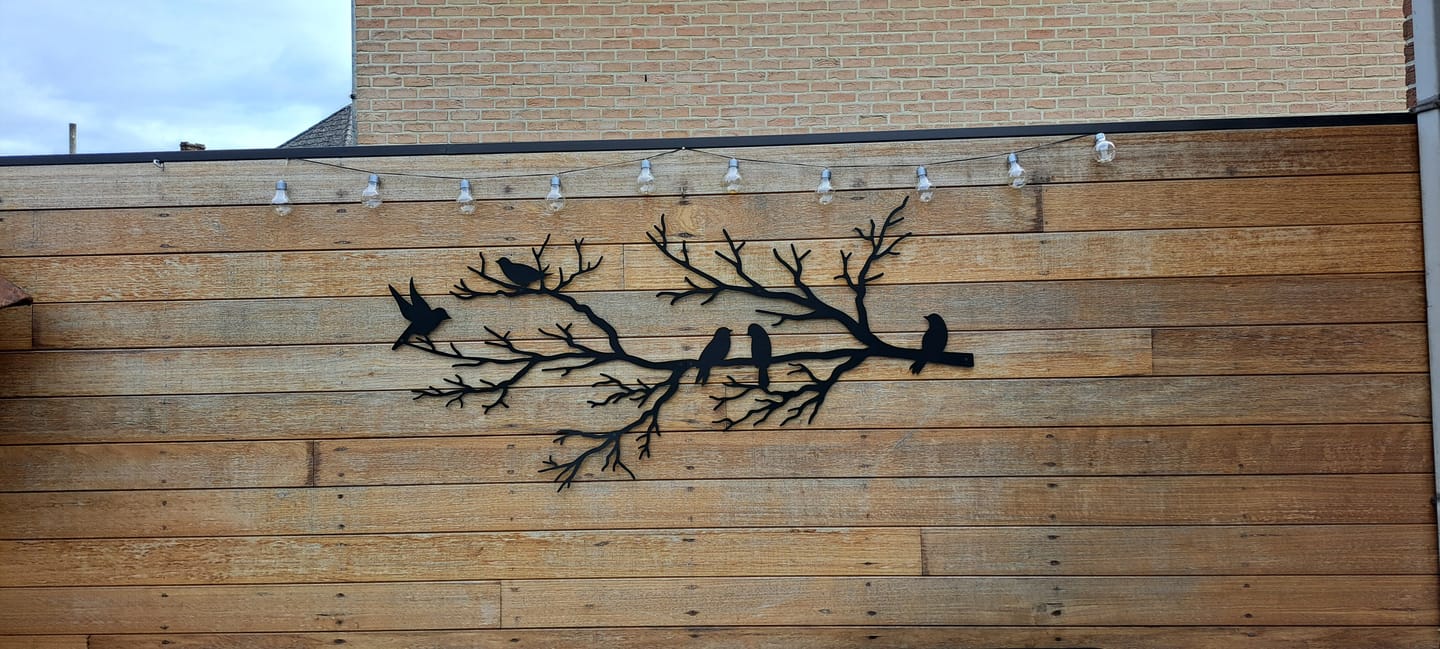 Customer photo review of Décoration murale en métal moderne - Oiseaux sur branche (V.02)