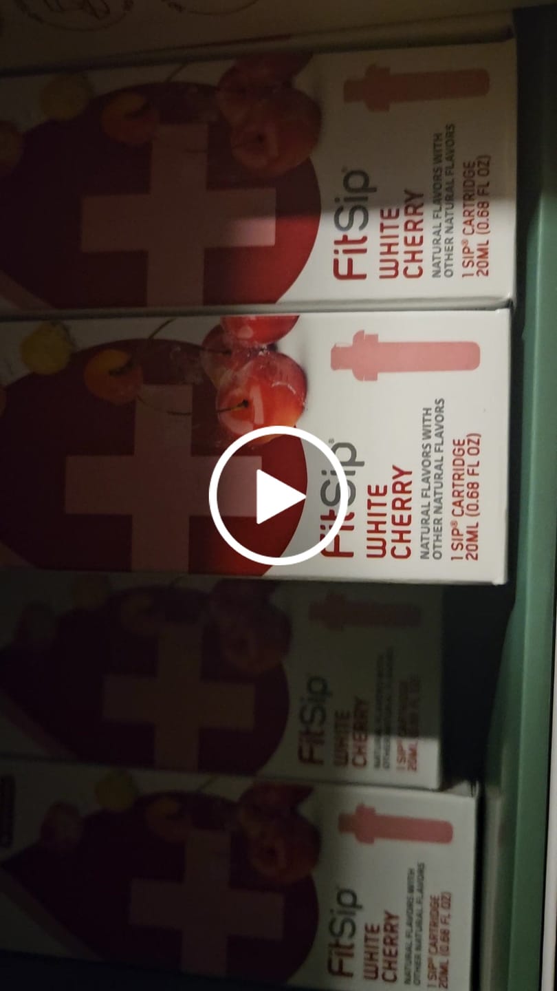 Customer video review of FitSip White Cherry