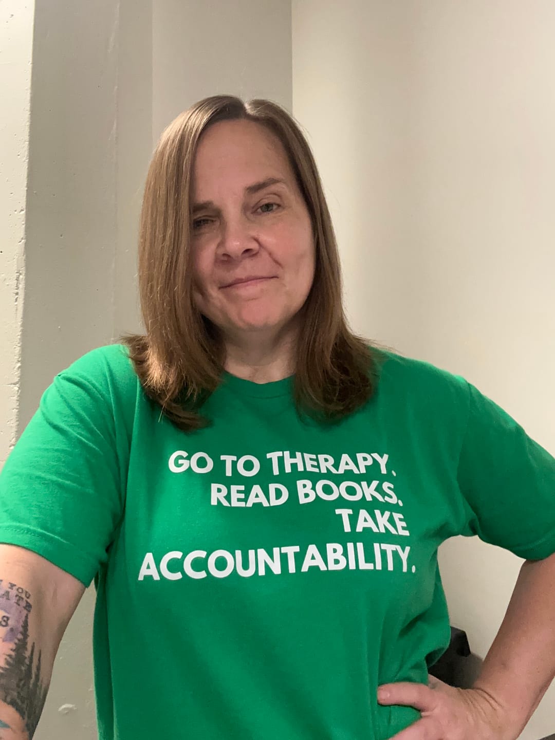 Customer photo review of Take Accountability Unisex T-Shirt