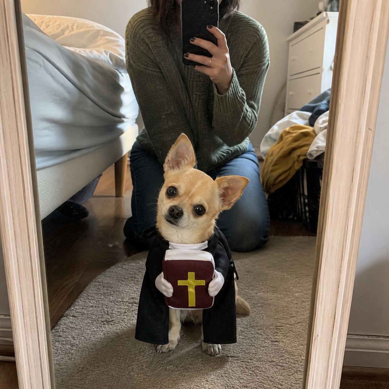 Customer photo review of Blessed Pup Costume