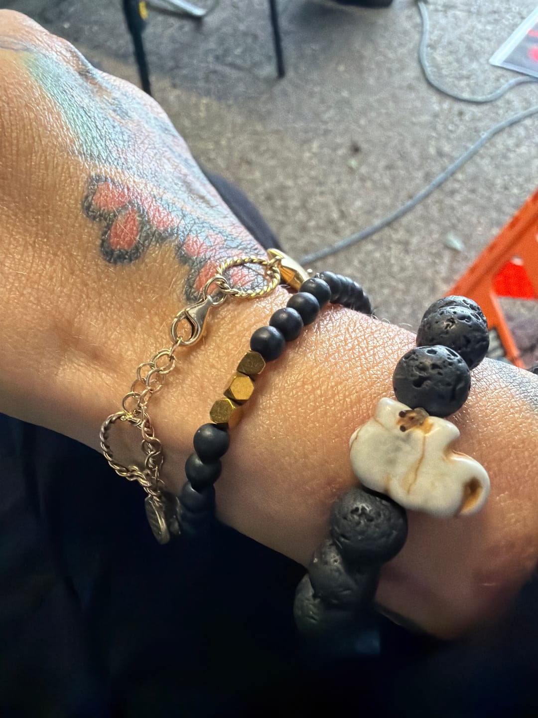 Customer photo review of Obsidian Armband