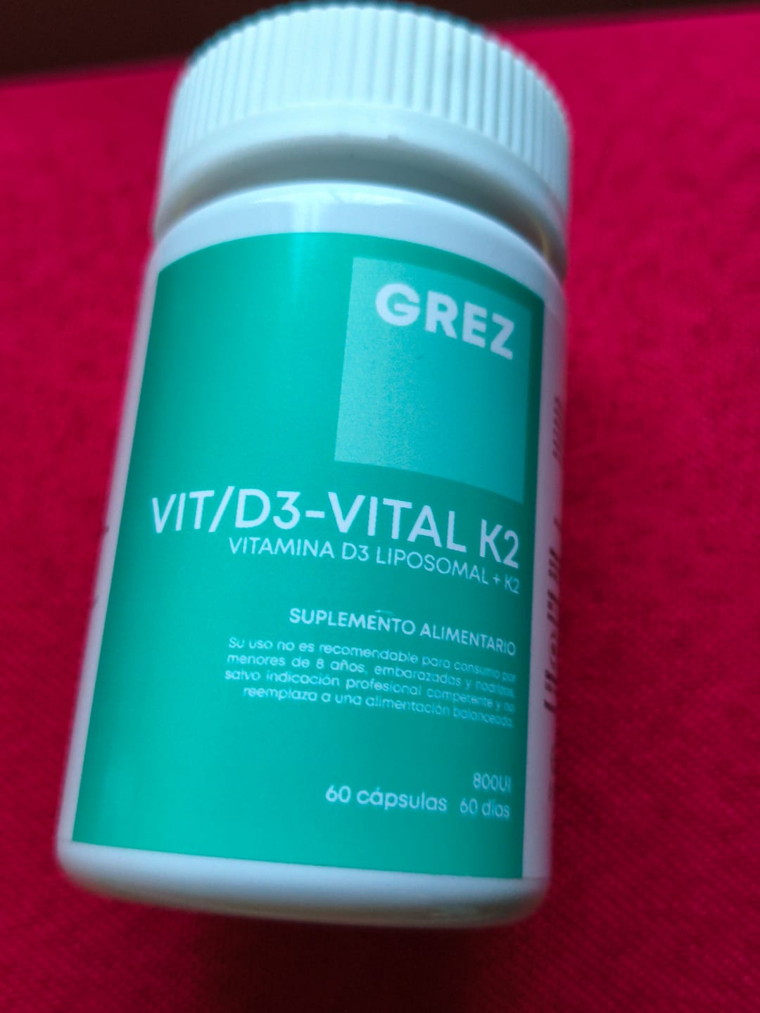 Customer photo review of VIT/D3-VITAL K2 - 800UI Vitamina D3 Liposomal