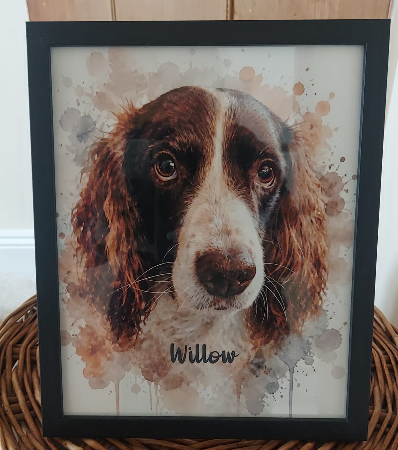 Customer photo review of Watercolour Realistic Portrait - Personalised Poster