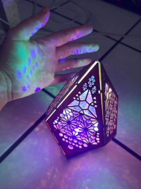 Customer photo review of Bohemian Star Projection Lamp