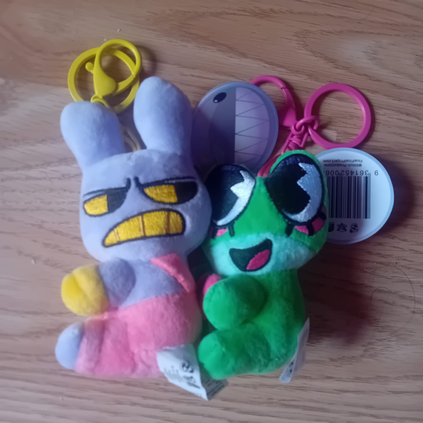 Customer photo review of Jax & Ribbit Magnetic Plush Keychains