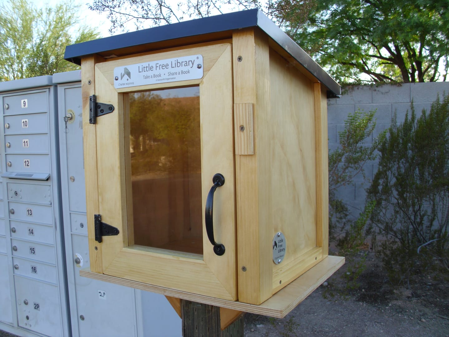 Customer photo review of Mini Shed Kit Little Free Library