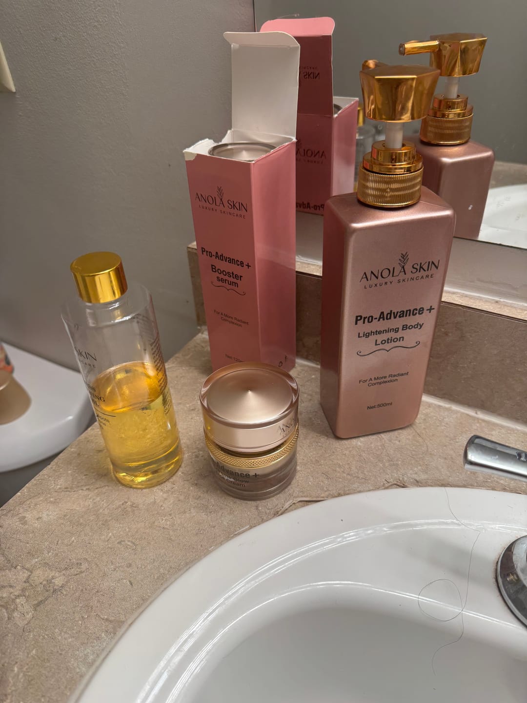 Customer photo review of Pro-Advance Lightening Body Lotion
