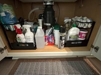 Customer photo review of Under-Sink Organizer Rack – Adjustable 2-Tier Metal Storage Shelf