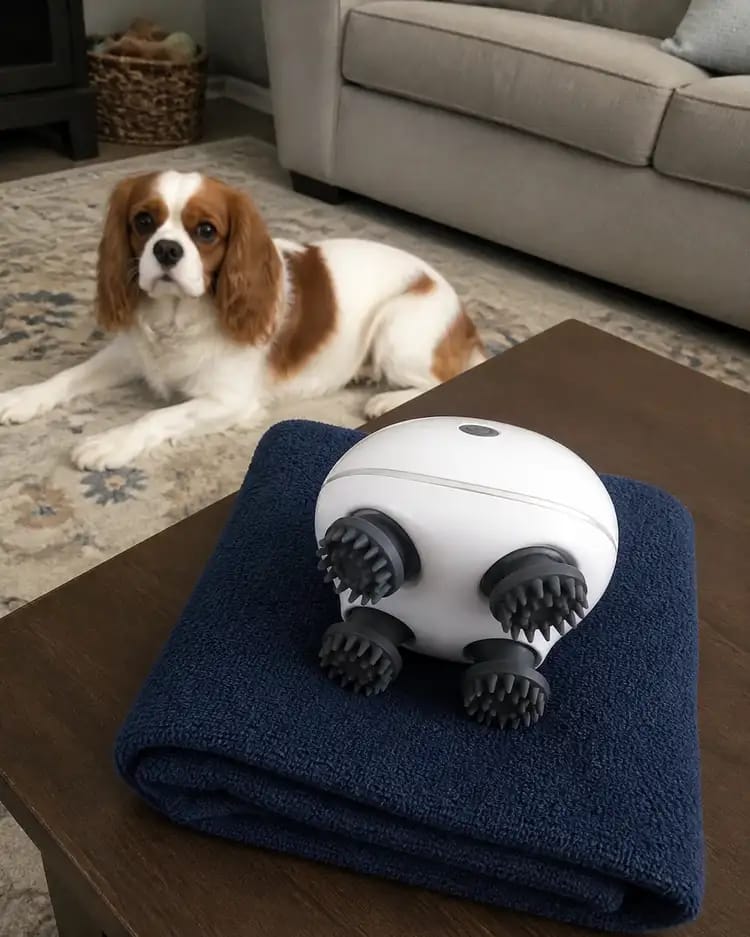 Customer photo review of Viva Pet Spa Handheld Massager