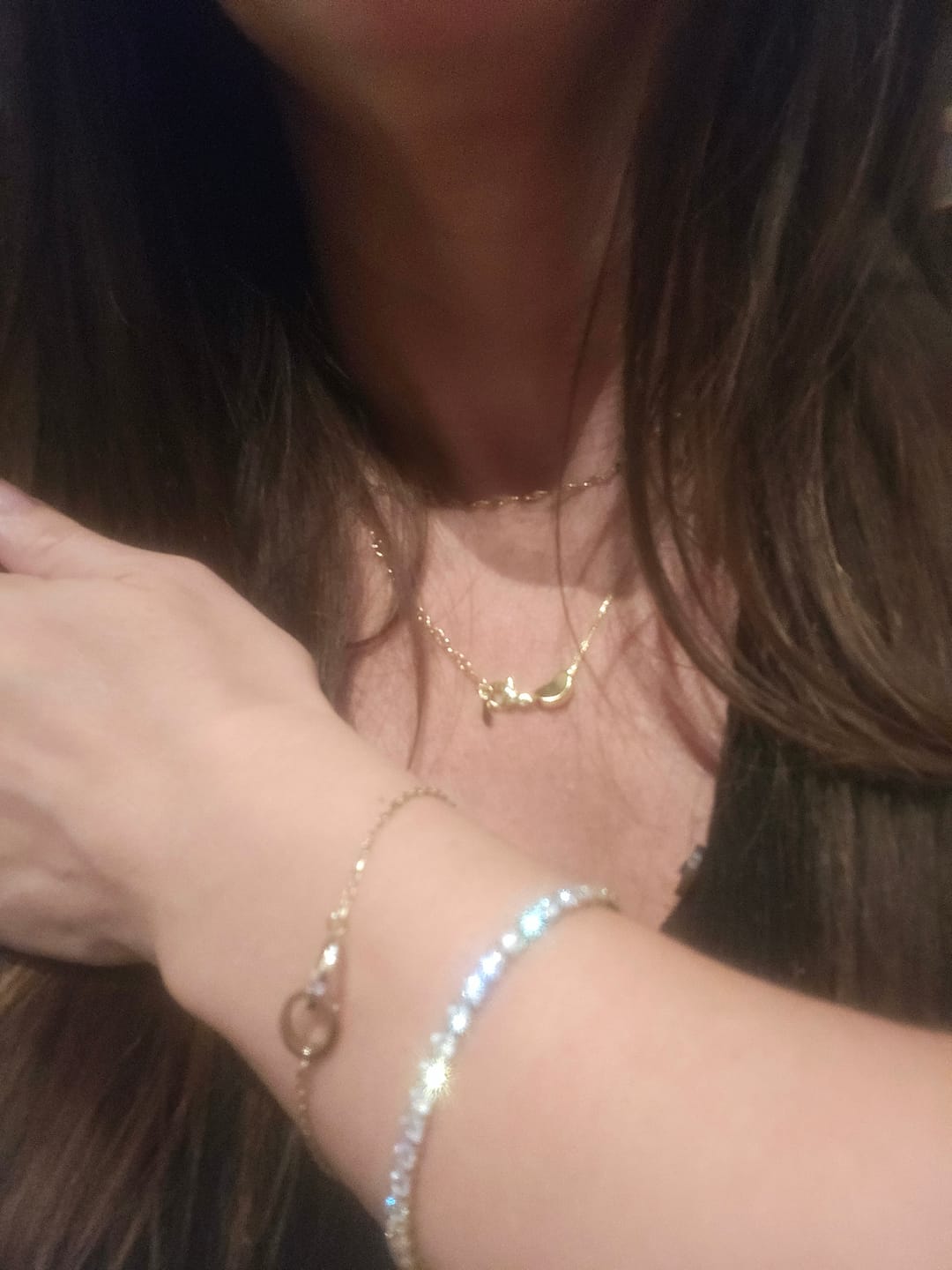 Customer photo review of Dainty Necklace