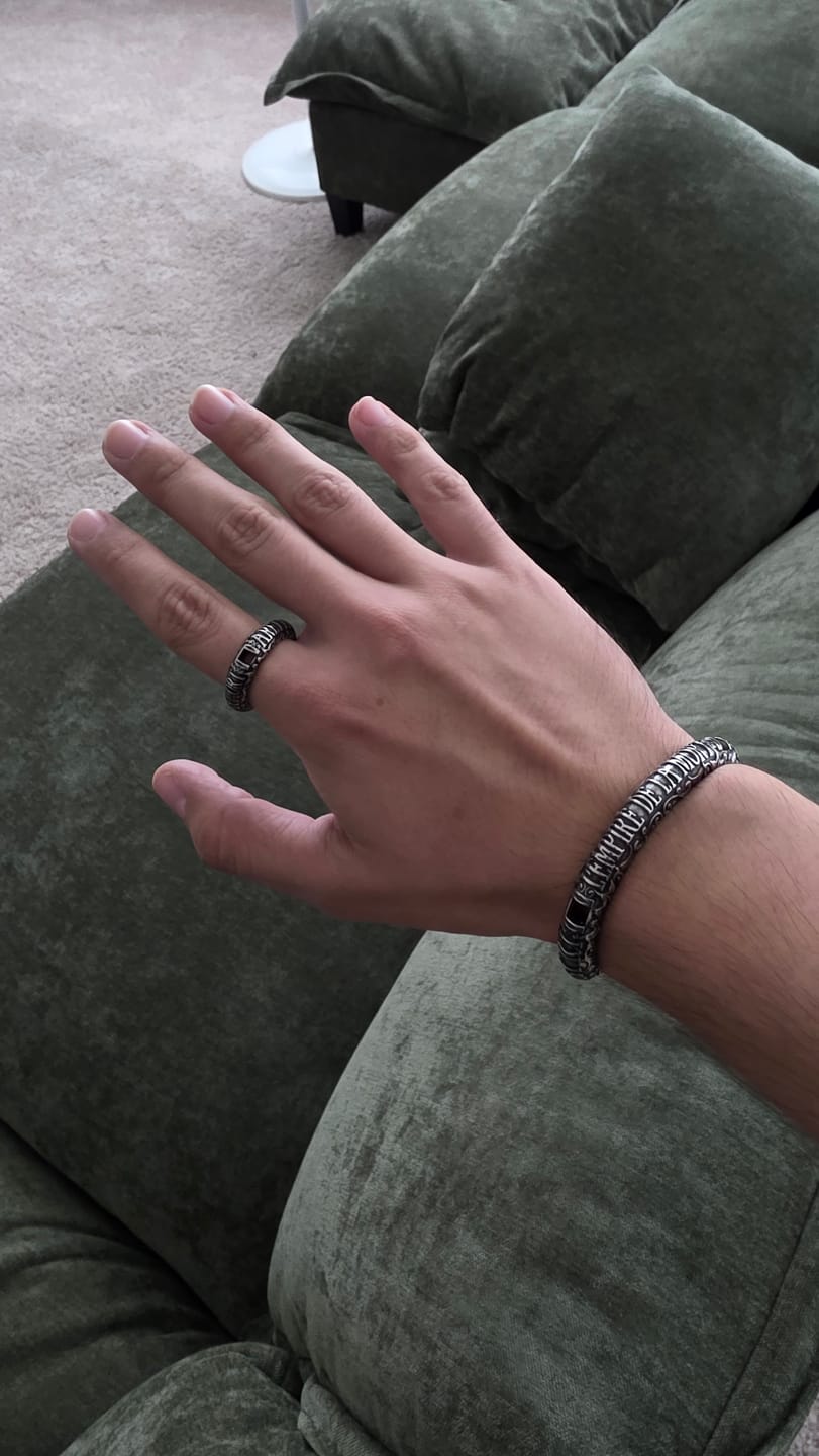 Customer photo review of CATACOMBS BANGLE BRACELET