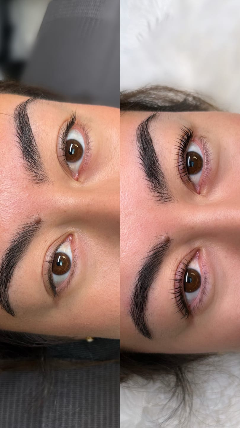 Customer photo review of Korean Lash Lift Online Course