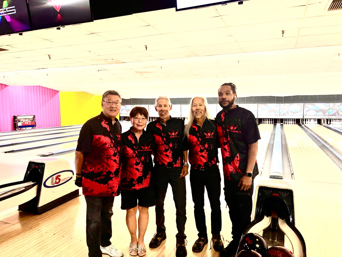 Customer photo review of Custom Bowling Jersey For Team BO0180