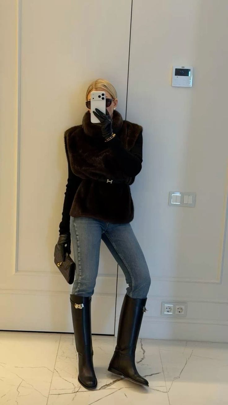 Customer photo review of Saint Remy  Leather Boots