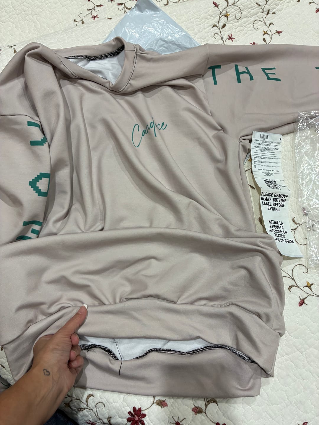 Customer photo review of The Life The Way Crewneck
