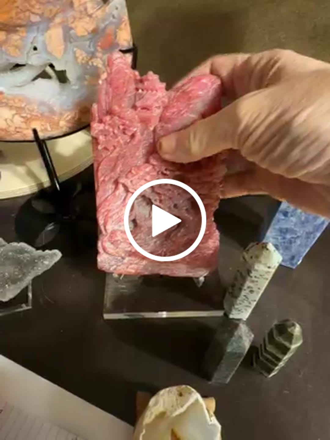 Customer video review of Acrylic Display Stand Large
