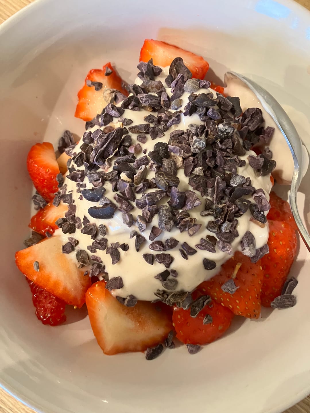 Customer photo review of High Flavanol Cocoa Nibs 10 oz | High Antioxidant | Low Cadmium | Raw Cacao | Purple Cocoa