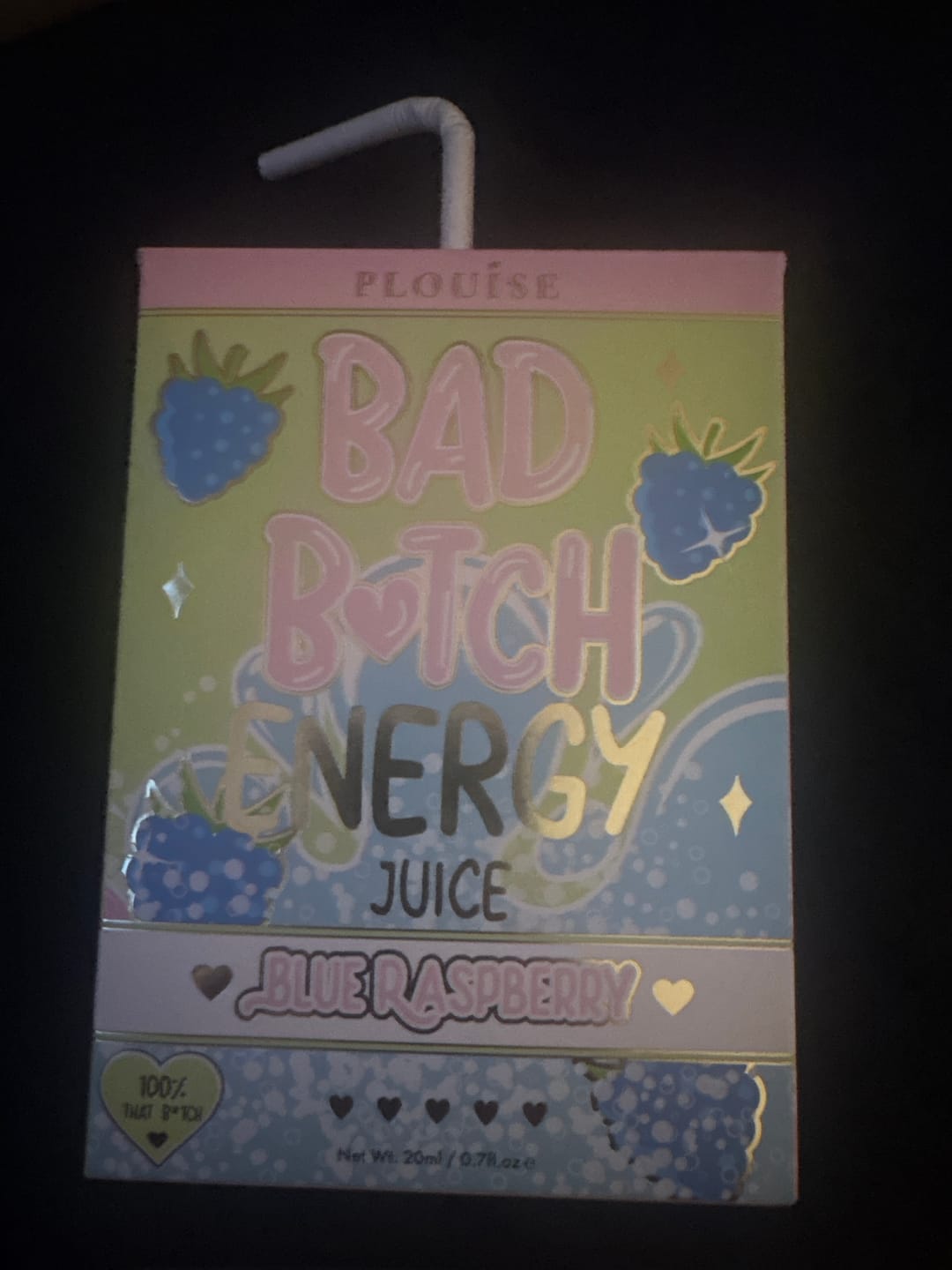 Customer photo review of Bad Bitch Energy Lip Conditioner & Lip Oil Duo - Blue Raspberry
