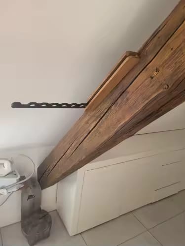 Customer photo review of Timber Collapsible Hanger Rail