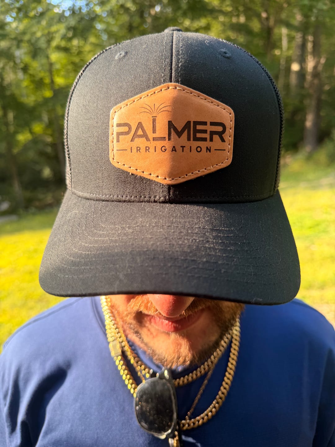 Customer photo review of Richardson 112 Flexfit Snapback Custom Leather Patch Hat