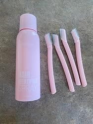 Customer photo review of FaceSilk™ Hair Removal Spray