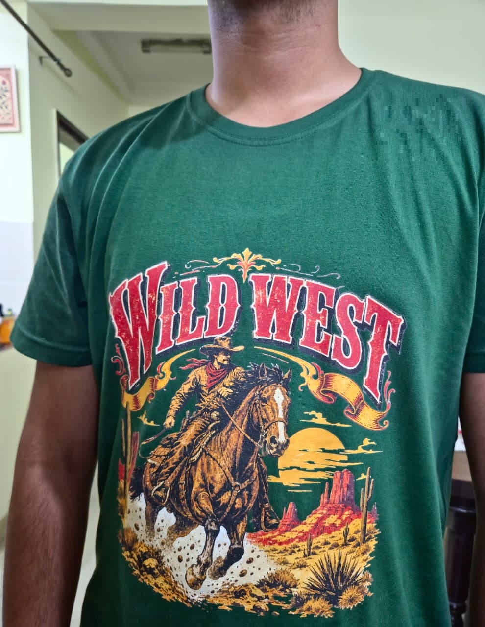 Customer photo review of Wild West - Classic Crew Tee
