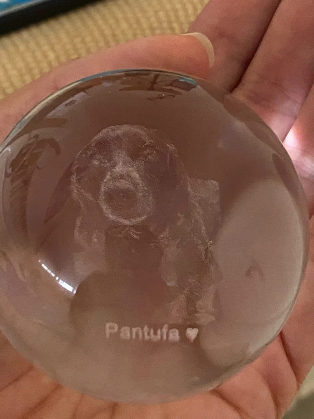 Customer photo review of Esfera Personalizada