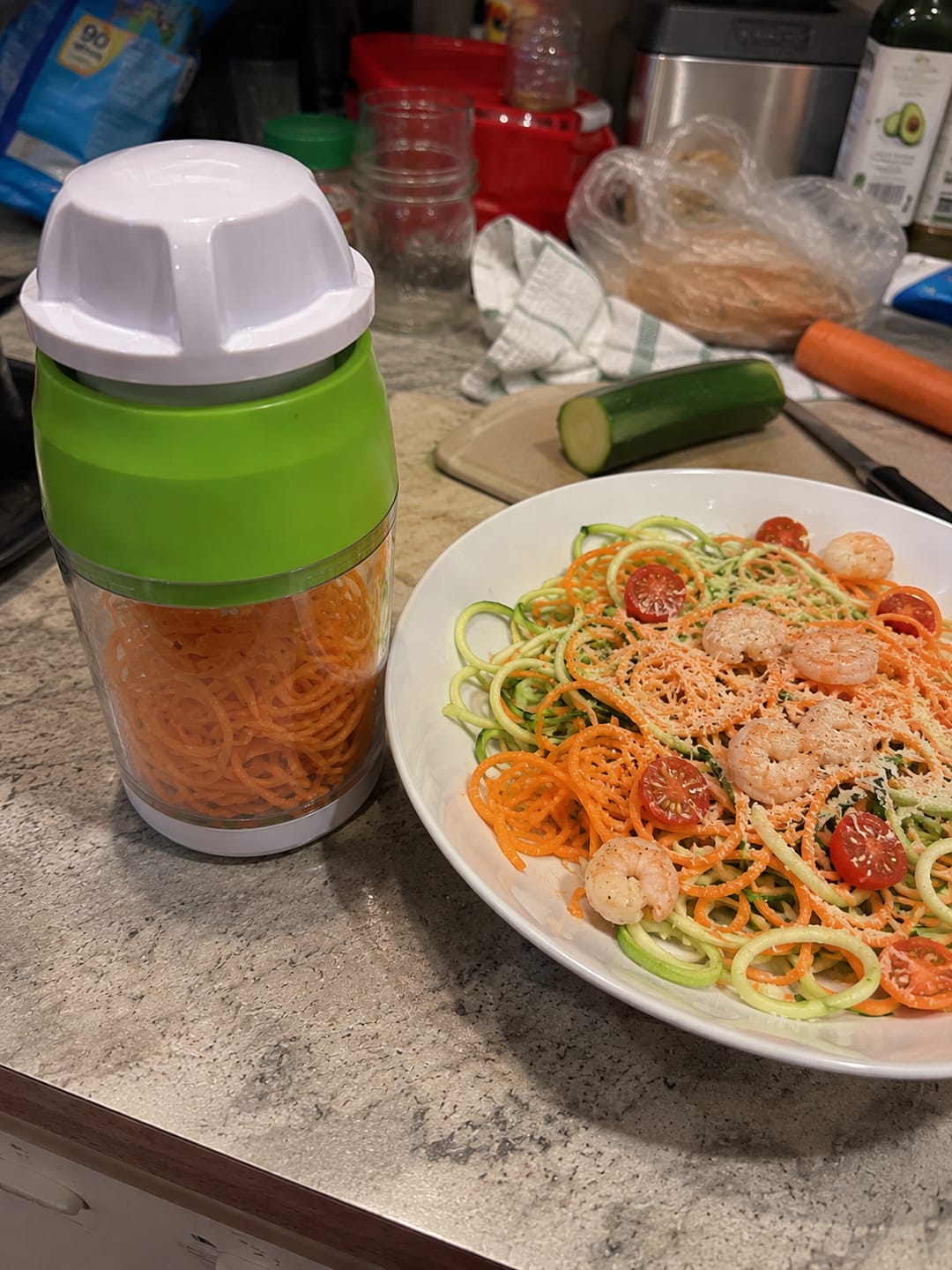 Customer photo review of VeggieTwist™ – Spiral Vegetable Cutter