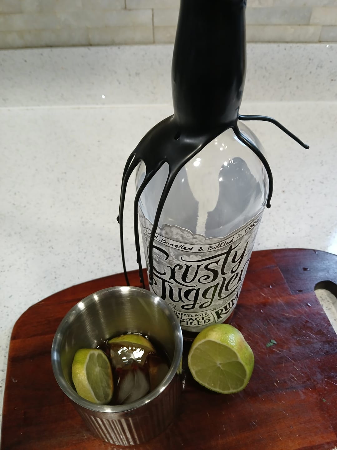 Customer photo review of Crusty Juggler Barrel Aged Black Spiced Rum