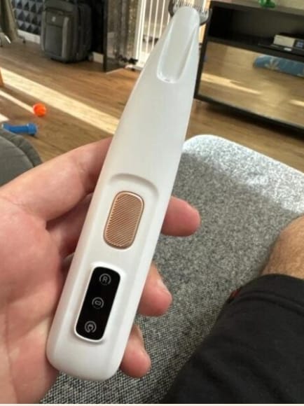 Customer photo review of Quiet Pet Trimmer — Paws, Face & Sensitive Areas
